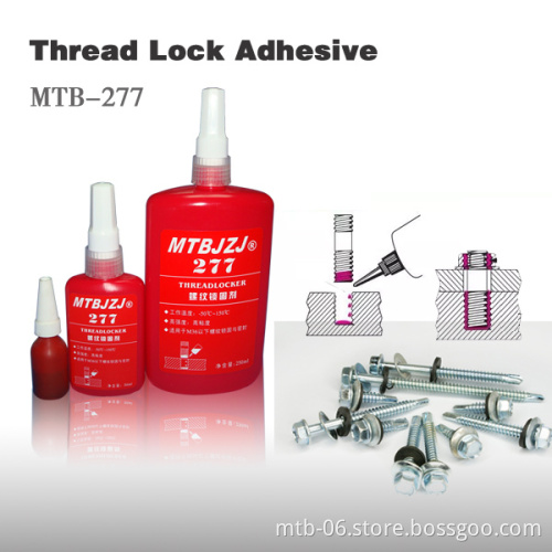 MTB-277 Excellent Chemicals Resistance Thread Locker Anaerobic Adhesive
